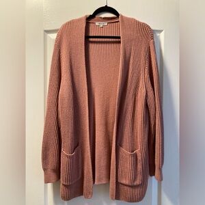 Madewell pink cardigan. Size XL.